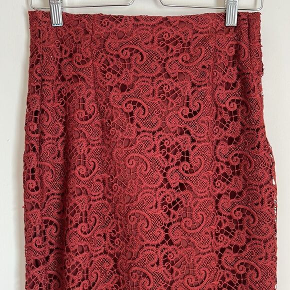 Zara Lace Midi Skirt Y2K Size Small or 26 - Picture 2 of 6